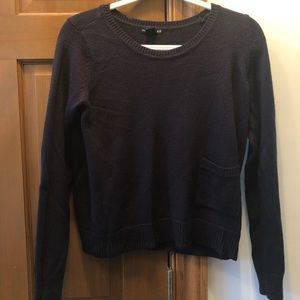 Black tight knit sweater